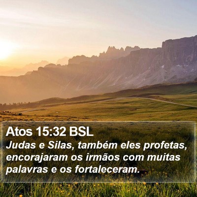 Atos 15:32 BSL Bible Verse Image