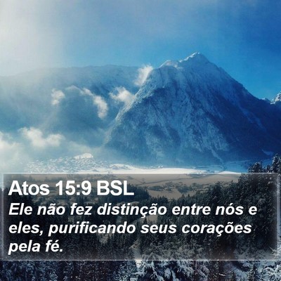 Atos 15:9 BSL Bible Verse Image