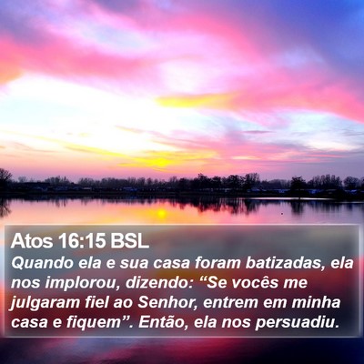 Atos 16:15 BSL Bible Verse Image
