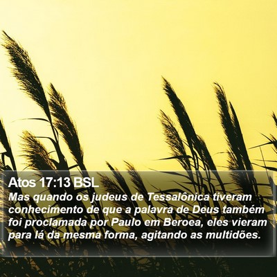 Atos 17:13 BSL Bible Verse Image