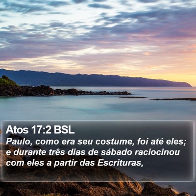 Atos 17:2 BSL Bible Verse Image