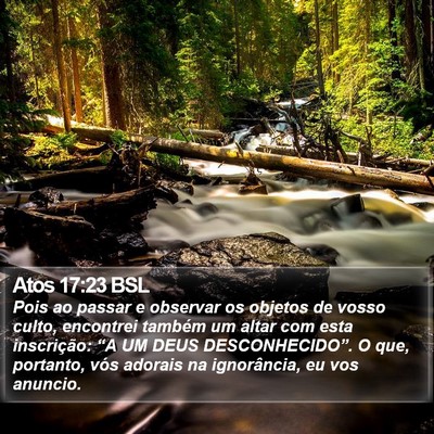 Atos 17:23 BSL Bible Verse Image