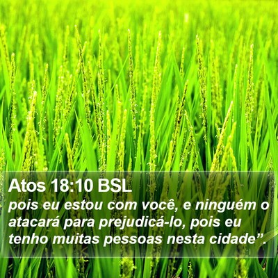Atos 18:10 BSL Bible Verse Image