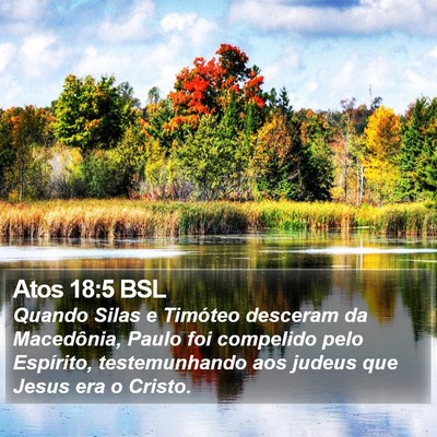 Atos 18:5 BSL Bible Verse Image