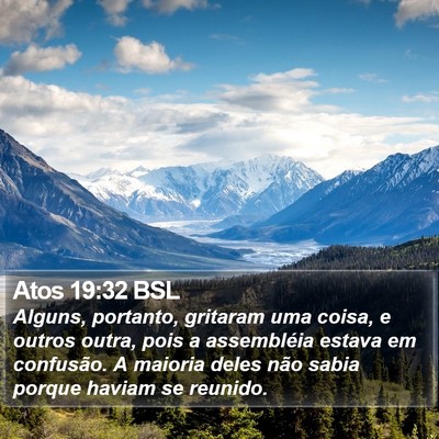 Atos 19:32 BSL Bible Verse Image