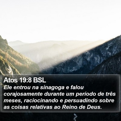 Atos 19:8 BSL Bible Verse Image