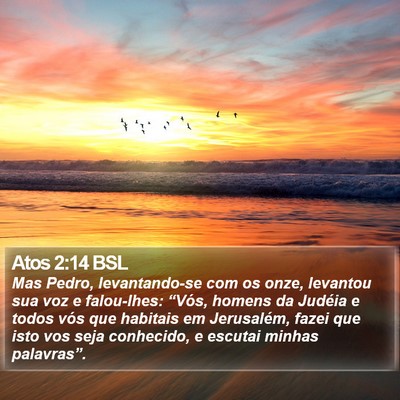 Atos 2:14 BSL Bible Verse Image