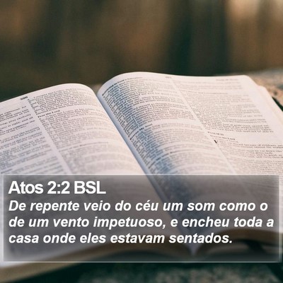 Atos 2:2 BSL Bible Verse Image