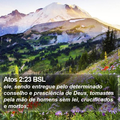 Atos 2:23 BSL Bible Verse Image