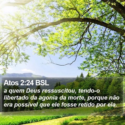 Atos 2:24 BSL Bible Verse Image