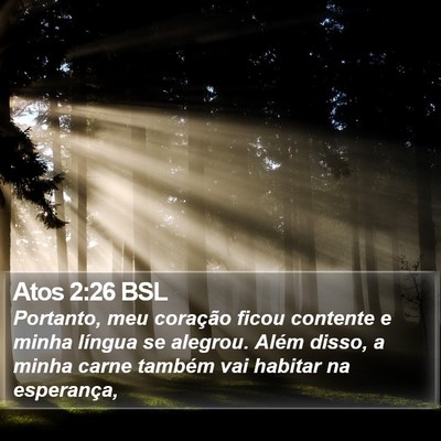 Atos 2:26 BSL Bible Verse Image