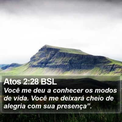 Atos 2:28 BSL Bible Verse Image