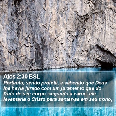 Atos 2:30 BSL Bible Verse Image