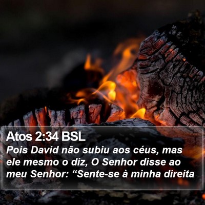 Atos 2:34 BSL Bible Verse Image