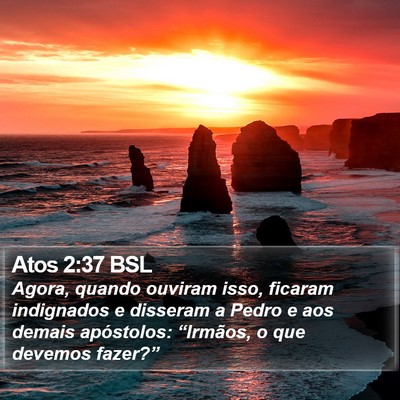 Atos 2:37 BSL Bible Verse Image