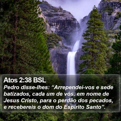 Atos 2:38 BSL Bible Verse Image