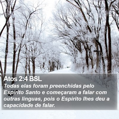 Atos 2:4 BSL Bible Verse Image