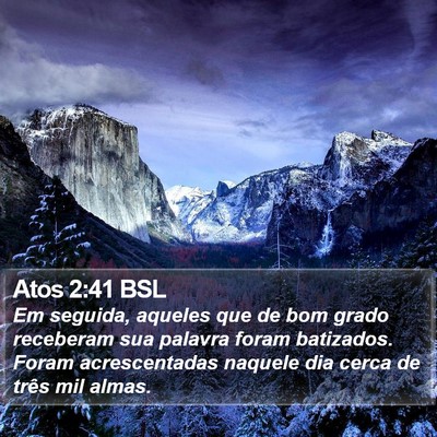 Atos 2:41 BSL Bible Verse Image