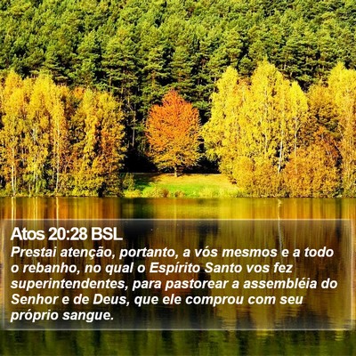 Atos 20:28 BSL Bible Verse Image