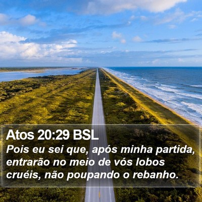 Atos 20:29 BSL Bible Verse Image