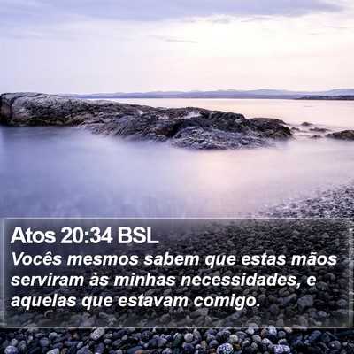 Atos 20:34 BSL Bible Verse Image