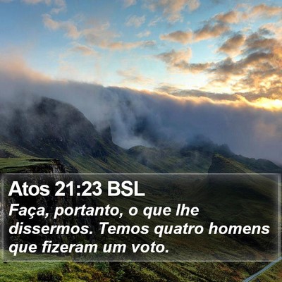 Atos 21:23 BSL Bible Verse Image