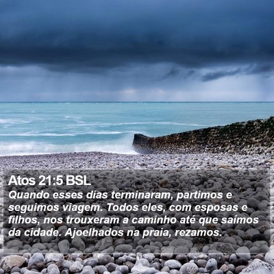 Atos 21:5 BSL Bible Verse Image
