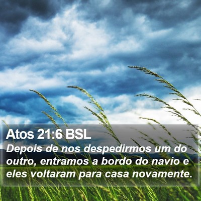 Atos 21:6 BSL Bible Verse Image