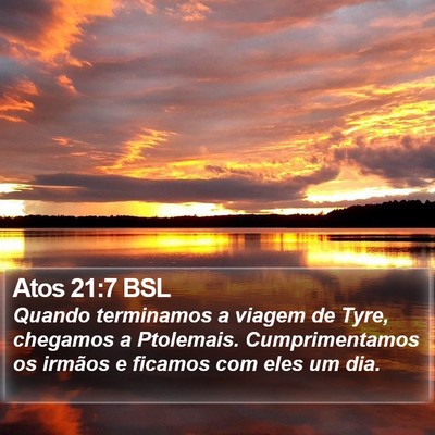 Atos 21:7 BSL Bible Verse Image