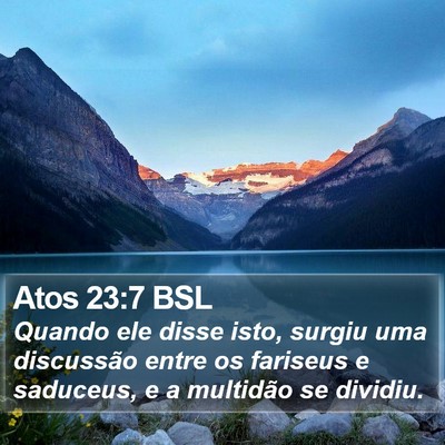 Atos 23:7 BSL Bible Verse Image