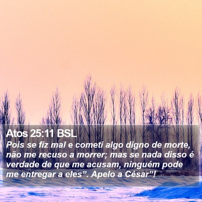 Atos 25:11 BSL Bible Verse Image