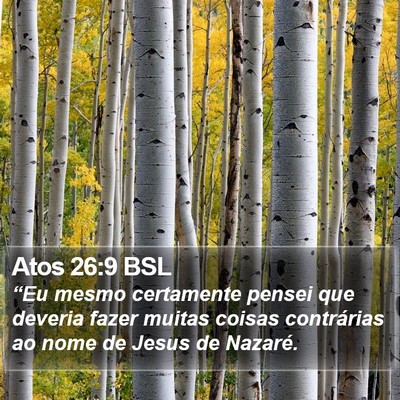 Atos 26:9 BSL Bible Verse Image