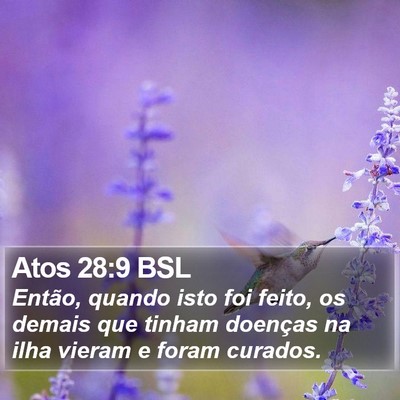 Atos 28:9 BSL Bible Verse Image
