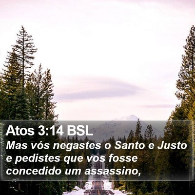 Atos 3:14 BSL Bible Verse Image