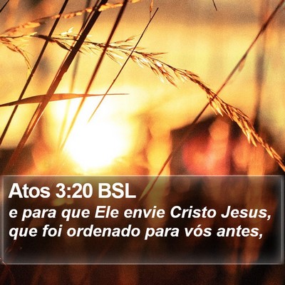 Atos 3:20 BSL Bible Verse Image