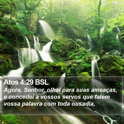 Atos 4:29 BSL Bible Verse Image
