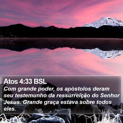 Atos 4:33 BSL Bible Verse Image