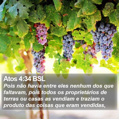 Atos 4:34 BSL Bible Verse Image