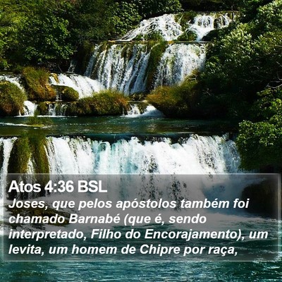 Atos 4:36 BSL Bible Verse Image