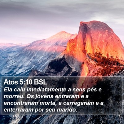 Atos 5:10 BSL Bible Verse Image