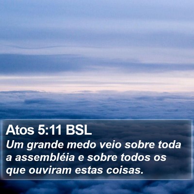 Atos 5:11 BSL Bible Verse Image