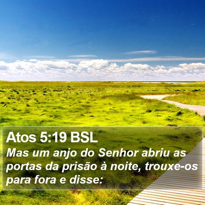 Atos 5:19 BSL Bible Verse Image