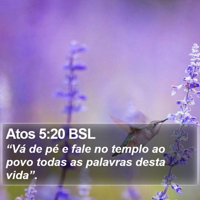 Atos 5:20 BSL Bible Verse Image