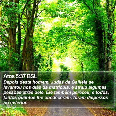 Atos 5:37 BSL Bible Verse Image