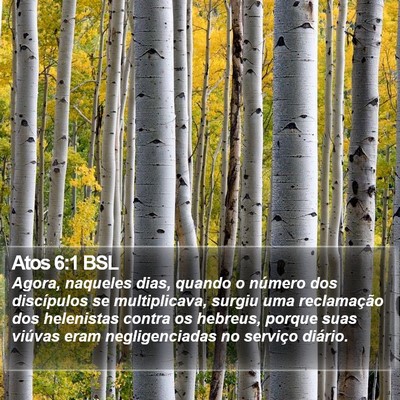 Atos 6:1 BSL Bible Verse Image