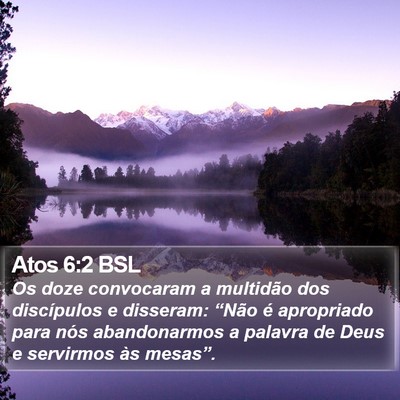 Atos 6:2 BSL Bible Verse Image