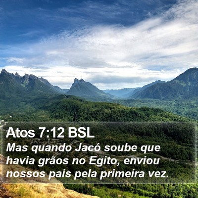 Atos 7:12 BSL Bible Verse Image
