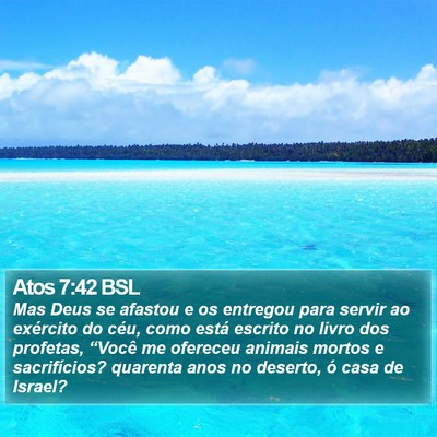 Atos 7:42 BSL Bible Verse Image