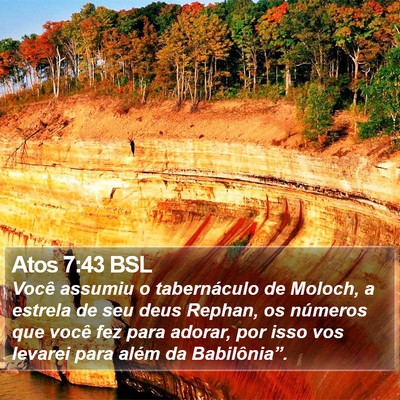 Atos 7:43 BSL Bible Verse Image