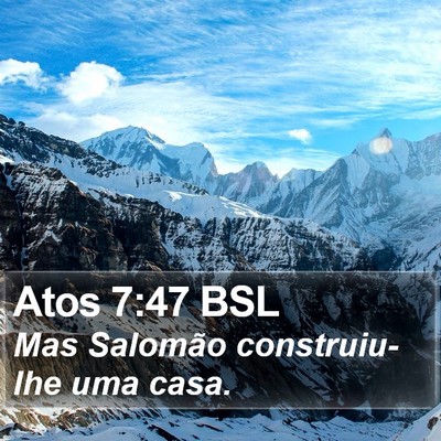 Atos 7:47 BSL Bible Verse Image